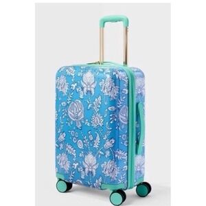 Floral Vines Hardside Spinner Carry On Suitcase Blue - Roller Rabbit x Target